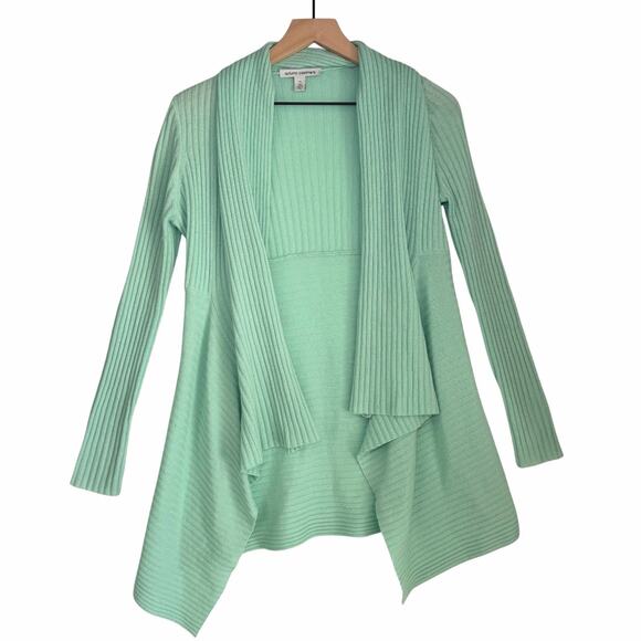 Autumn Cashmere Sweaters - Autumn Cashmere Cardigan Sweater 100% Cashmere Light Blue Green size XS